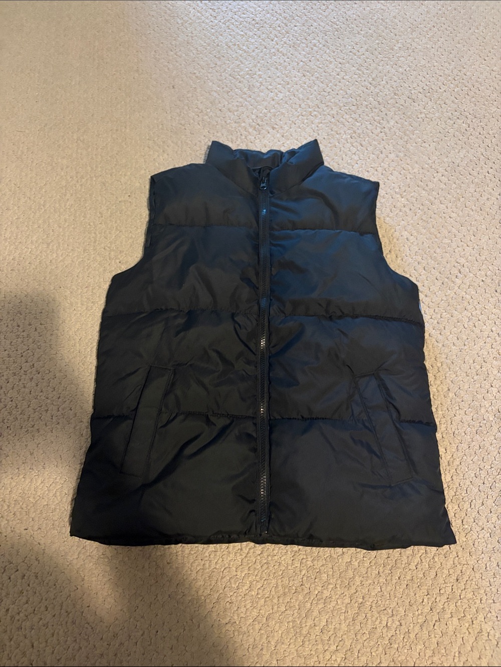 Old Navy Black Puffer Vest for Kids - Zip Front Sleeveless